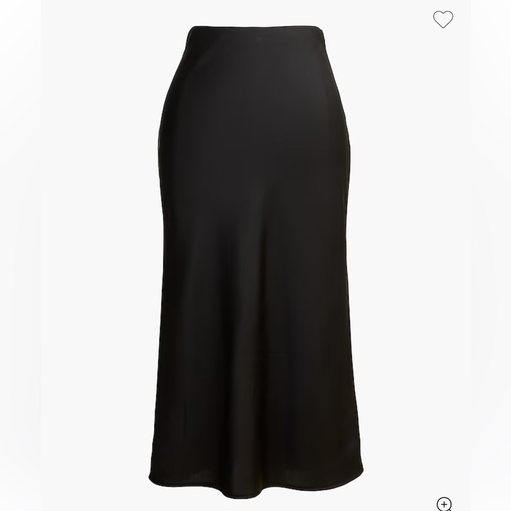 J. Crew Classic Fit Silk Midi Skirt